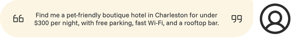 Hotel guest AI query example - Aven Hospitality
