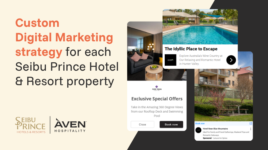 Custom Digital Marketing strategy for each Seibu Prince Hotel & Resort property